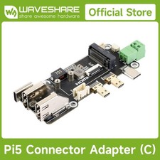 Waveshare PCIe To M.2 Multifunctional Adapter for Raspberry Pi 5 Two Power Suppl picture