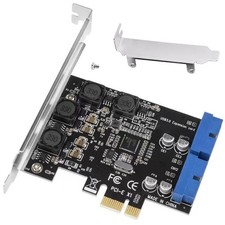 PCIE to Internal 2 Port 19Pin Header 4 Port USB 3.0 Expansion Adapter Card 5Gbps picture