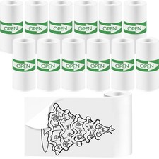 12 Rolls Mini Thermal Printer Sticker Paper, 57x25mm, High-Contrast Sticker P... picture