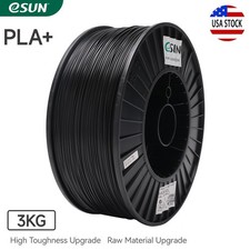 eSUN PLA+ 3D Printer Filament High Speed Big Bundle PLA+ 1.75mm 3KG Spool Black picture