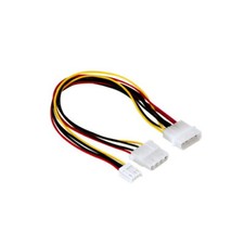 10x 8in Computer Internal Power Cable 5.25in Molex 4Pin LP4 to 5.25in+3.5in Flop picture