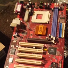ECS M811 MicroATX Socket 462/A AMD Motherboard DDR 2 DIMM AGP PCI Audio picture