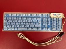 Translucent -Foldable Computer Keyboard Folding , Fold-3000 USB, Tested Working picture