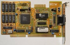 Trident TVGA8900C 1MB 16-bit ISA VGA Adapter HNG8916Cx248 LC2 Rev.C, Refurbished picture