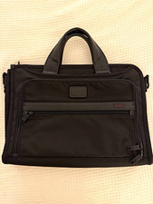 TUMI Alpha II. Black Nylon Padded 15 in Laptop Briefcase Bag. No Strap picture