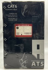 ATSCABLES CMP 2286-BK BULK CAT6 23AWG-4 UTP PLENUM 1000FT 550 MHZ ETHERNET CABLE picture