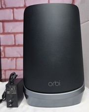 Netgear Orbi RBSE960B Satellite  AXE11000 QuadBand WiFi 6E BLACK Tested Mint🛜👍 picture