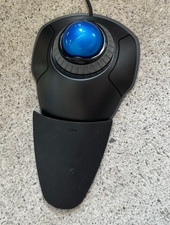 Kensington Orbit Wired Trackball Mouse with Scroll Ring Black/Blue K72337US picture