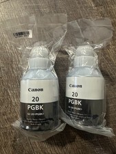 Canon 20 PGBK GI-20 Black Ink - NEW SEALED Lot Of 2 picture