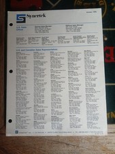 Vintage Synertek Sales Offices Locations Sheet 1978 picture