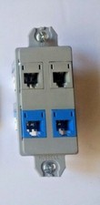 Hubbell 4 Port Decorator Keystone Frame and Jacks (NS614GY?) picture