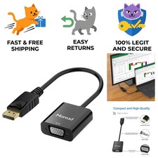 Versatile DisplayPort to VGA Adapter - Perfect for Laptops, TVs, and Projectors picture