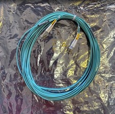 Lot of 5 LC-LC Duplex Fiber Patch Cable 10M - OM3 - 50/125 - Corning ClearCurve picture