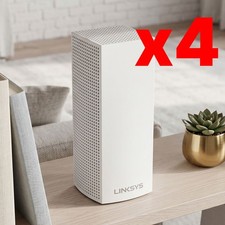 NEAT Linksys VELOP Mesh Home WIFI 4,000 SF Coverage WHW0302/WHW0301 White 4 Unit picture