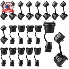 20PCS Electric Cable Protection Cord Buckle Black Wire Cover Round Nylon Cable S picture