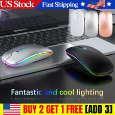 2.4G Wireless Bluetooth Optical Mouse USB Rechargeable RGB Mice For PC Laptop US picture