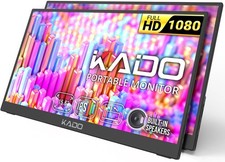 Kado 2-Pack Portable Monitor 15.6-Inch 1920x1080 USB-C HDMI IPS Dual Display picture