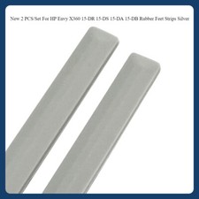 New 2 PCS/Set For HP Envy X360 15-DR 15-DS 15-DA 15-DB Rubber Feet Strips Silver picture