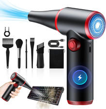 Compressed Air Duster, Stepless Speed Electric Air Duster, 100500RPM Cordless Ai picture