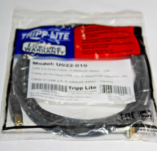 1-25 LOT - Tripp Lite USB 2.0 Gold USBA / USBB 10' ft U022-010 USB Printer Cable picture