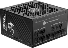 BLACK - MSI MPG A1000GS PCIE5 II GAMING 1000W POWER SUPPLY 80+ GOLD picture