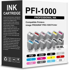 Compatible w/ Canon PFI-1000 12-Color Ink Cartridge Set imagePROGRAF PRO-1000 picture