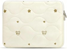 Beige Laptop Sleeve Case for 15 16 Inch MacBook Pro Air, Shockproof Protective C picture