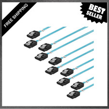 SATA-III Cable 0.5M 5 Pack Thin SATA 6Gbps Cables Straight Flexible for HDD SSD picture