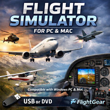 Flight Simulator 2026 software for PC | Learn to Fly Aircraft | USB picture