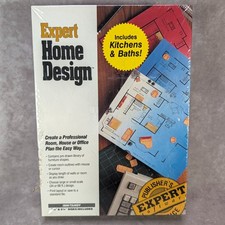 Vintage Expert Home Design Landscape PC Software Bundle Sealed IBM Tandy Floppy picture
