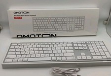 Omoton KB525-D White Bluetooth Dual  Keyboard  Mac Mac book   picture