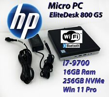 HP EliteDesk 800 G5 Mini, i7-9700T, 16GB RAM, 256GB NVMe SSD, Wi-Fi +BT, Win 11P picture