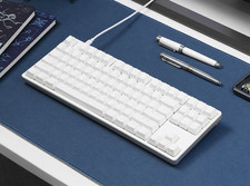 DROP ENTR Wired Mechanical Keyboard R3 87 keys Silver White Gateron Brown Pro 3 picture