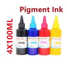 4X100ML Pigment refill Ink for WF-7620 WF-7610 WF-7110 WF-7710 WF-7720 WF-7210 picture