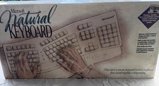 Vintage 1995 Microsoft Natural Keybaord Windows & MS-Dos Systems - New WRAP SEAL picture