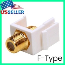 F-Type Modular Keystone Jack – Coaxial Cable Coupler F-Type Insert for Wall picture
