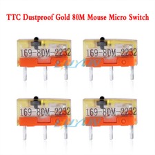 2Pcs Gold Mouse Micro Switch 80m 80 Millions Click TTC Gold Micro Button picture