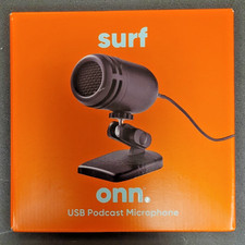 Onn Surf USB Podcast Microphone PC & Mac Cardioid Recording Adjustable Stand picture