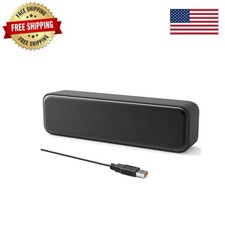 Compact USB Computer Speakers with Enhanced Bass - Plug-N-Play Solution picture