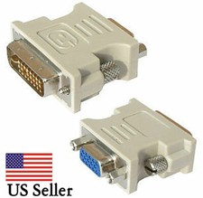 DVI-D to VGA ADAPTER Computer Monitor CRT LCD Video Adapter DVI - US Seller NEW picture