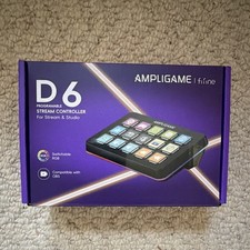 FIFINE AmpliGame D6 Stream Controller Programmable Macro Keys RGB USB Purple picture