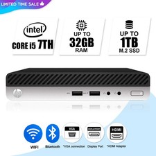HP Mini Desktop Computer PC i5 8th, up to 32GB RAM 1TB SSD,  Windows 11/10, WiFi picture
