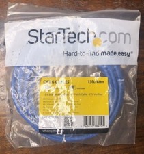 New StarTech 15 ft (4.6m) Blue Molded Cat 6 UTP Patch cable - ETL Verified picture