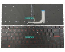 New MSI GF65 Thin 9SD 9SEX GF65 Thin 10SD 10SE MS-16W1 Keyboard Red Backlit US picture