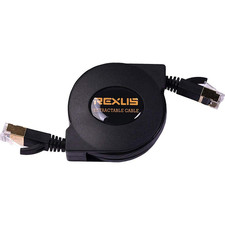 High-Class Retractable Cat 7 Flat Ethernet Network Cable 4.9 FT , 10 picture