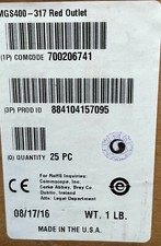 Commscope Systimax MGS400-317 GigaSpeed Cat6 Modular Jack, Red /New box (25) picture