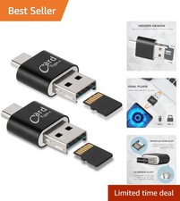 Compact 2 Pack Micro SD to USB Adapter with 480 Mbps Speed for Instant Sharing picture