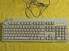 IBM KB-9910 Wired PS/2 Keyboard Beige 37L2514 TC picture