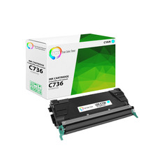 TCT C736H1CG For Lexmark C734 C736 C738 Cyan Premium Compatible Toner Cartridge picture
