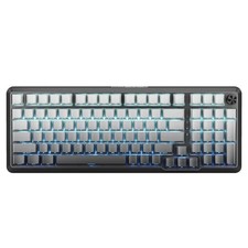 Mechanical Keyboard 100 Key, RGB, Hot Swappable, Knob, Bluetooth, Gray Gradient picture